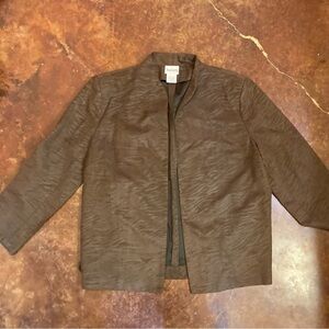 Ladies Brown Bon Worth Zebra Print Jacket